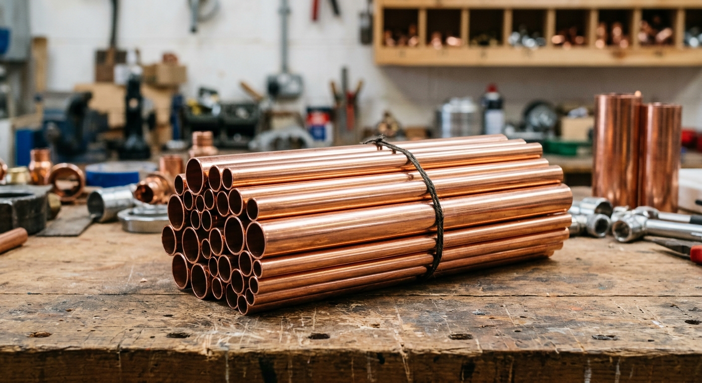 Tubes en cuivre plomberie